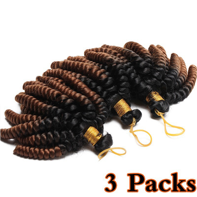 

3 Packs Jamaican Bounce Hair Short Curly Crochet Braids Hair Extension Curly Crochet Hair Synthetic Braids Twist Hair For Women