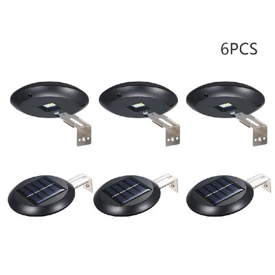 

9 LEDs Solar Powered Wall Lamp Outdoor Water-resistant Fence Light with Lighting Sensor for Garden Pathway Yard