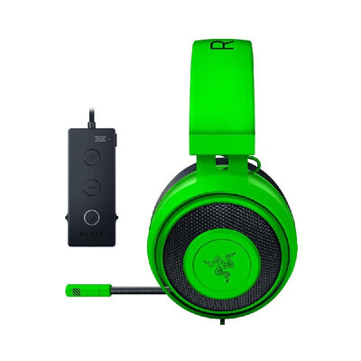 

Razer Kraken Tournament Edition Gaming Headset Headphone Earphone THX Spatial Audio Full Audio Control Cooling Gel GameChat Balan
