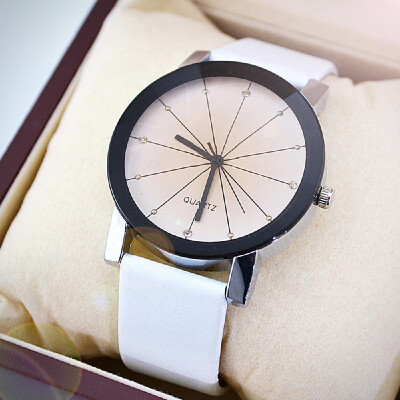 

Fashion Rhombus Leather Band Quartz Watch Women Casual Analog Wrist Watch