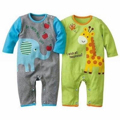 

Kid Baby Boy Girls Cartoon Animal Bodysuit Romper Jumpsuit Outfit Clothes