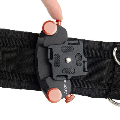 

Andoer Metal Quick Release Camera Waist Belt Strap Buckle Button Mount Clip for Canon Nikon Sony DSLR Cameras Max Load Capacity 2