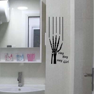 

〖Follure〗Happy Halloween Witch Bats Wall Sticker Window Home Decoration Decal Decor