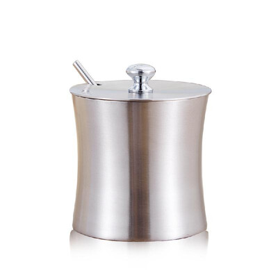 

Stainless Steel Sugar Bowl with Lid&Sugar Spoon for Home&Kitchen 300ML