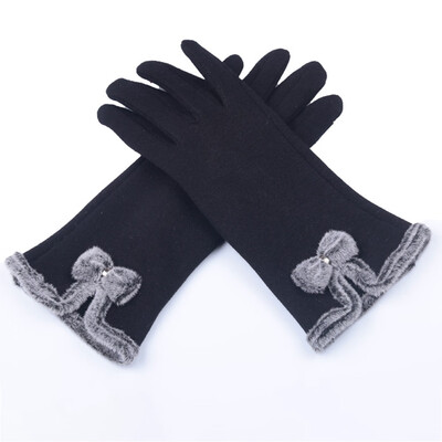 

2019 New Winter Autumn New Fashion Gloves Touchscreen Women& Winter Outdoor Sport Full Finger Gloves Cashmere Stitching Glove