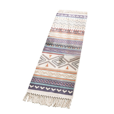 

Gobestart Cotton Linen Nordic Style Hand-woven Mats Tatami Carpet 60x150cm Living Room