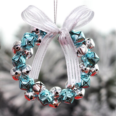 

Toponeto Bowknot Jingle Bell Rings Pendant for Christmas Tree And Door Hanging Decor
