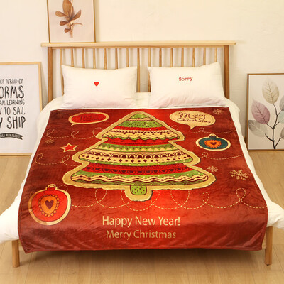 

Toponeto Christmas Blanket Flannel Fabric Sofa Bed Blanket 150X200CM