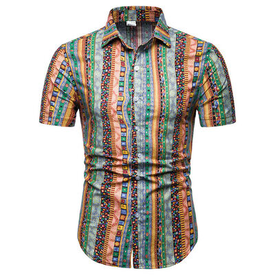 

New Men Short Sleeve Button Down T-shirt Top Slim Fit Casual Dress Summer Shirts