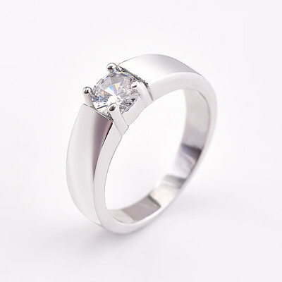 

Korean Style Creative Simulation Shining Diamond Couple Wedding Engagement Ring