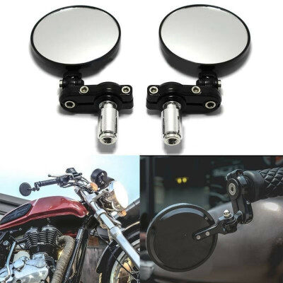 

Motorcycle Scooter Bar End Motorcycle Rearview Mirrors Adjustable Rotatable Part