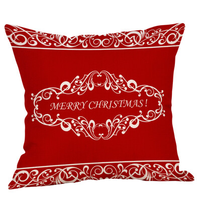 

Tailored Christmas Pillow Case Glitter Cotton Linen Sofa Throw Cushion Cover Home Decor