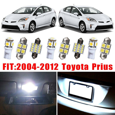 

15x White LED Dome Map License Interior Light Package Kit For 04-12 Toyota Prius