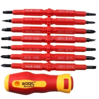 

〖Follure〗7 pc ElectrlclIans Insulated Electeical Hand Screwdriver Tool Set