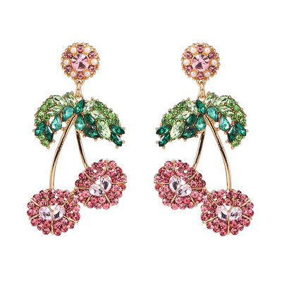 

Bohemia Colorful Crystal Birds Fringed Drop Dangle Earrings ZA Wedding Jewelry Wholesale Women Fish Earrings Accessories 2019