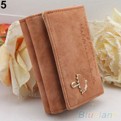 

Women Umbrella Faux Leather Coin Purse Clutch Card Holder Short Trifold Wallet