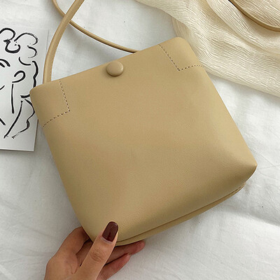 

Womens bag summer small&fresh 2019 new style Korean-style Korean-style red-and-white candy-and-all-on-one bucket bag