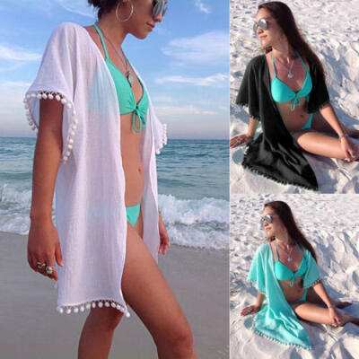 

Women Summer Boho Long Maxi Dress Beach Bikini Cover Up Swimwear Sundress Kaftan