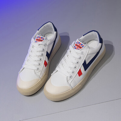 

Small white shoes female spring&autumn Joker net red canvas shoes foreign style student board shoes 2019 spring tide shoes spr