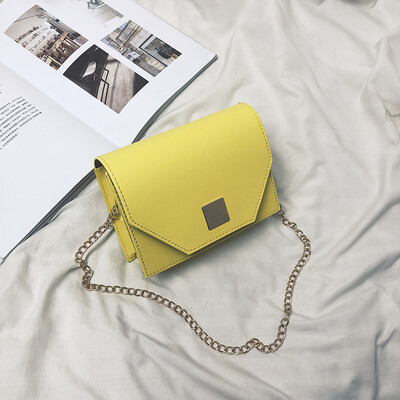 

2019 new wave Korean version of the simple temperament chain small square bag female fresh fashion casual wild shoulder Messenger bag