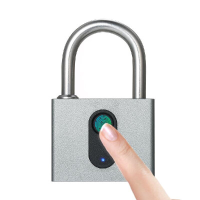 

Smart Fingerprint Lock USB Rechargeable Keyless 20 Sets Fingerprints 2 Administrators IP65 Waterproof Anti-Theft Security Padlock