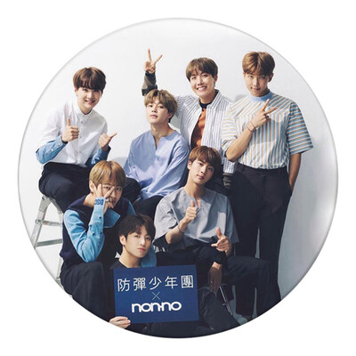 

KPOP BTS Bangtan Boys High Quality Tinplate Badge Cute Cartoon Brooch Bag Pendant Boys Girls Accessories Hot Gift for Fans