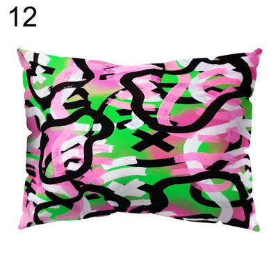 

Sun Flower Circle Leaf Pillow Case Cushion Cover Sofa Bed Car Cafe Office Decor
