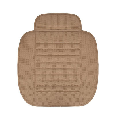 

Four Seasons Monolithic Car Front Seats Cover Non-Slip Protector Mat Bamboo Charcoal Cushion Brown