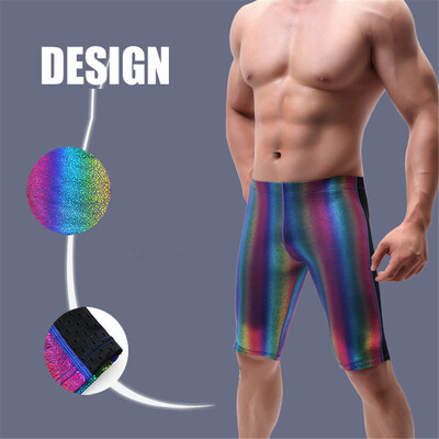 

Gobestart Mens Sexy Pants Transparent See Through Shorts Hot Lip Print Leggings Pants