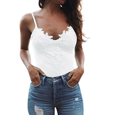 

Women Ladies Lace Top Sexy Vest Fashion Camisole Sleeveless Tank Top T-Shirt