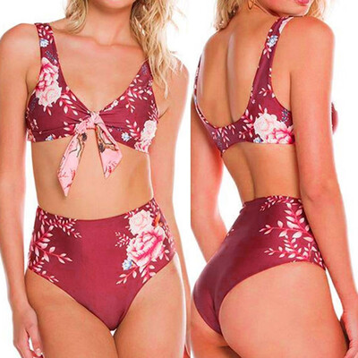 

Saidsome Women Print Fashion Push-Up Padded Bra Beach Bikini Set Swimsuit Swimwear