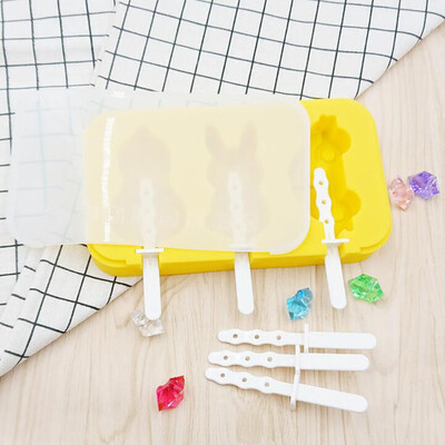 

Toponeto Ice Cream Mold With Lid Popsicle Mold Car Rabbit Snowman