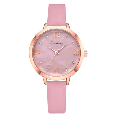 

Drilled digital scale time watch noble female gift watch