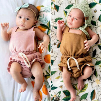

Summer Newborn Infant Toddler Baby Girl Romper Bodysuit Jumpsuit Sunsuit Clothes