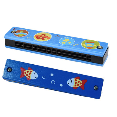 

〖Follure〗Children wooden painting can play harmonica parent-child new strange puzzle toys