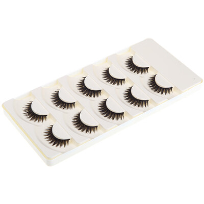 

5 Pairs False Eyelashes Pure Hand-made Voluminous Thick Long Fake Lashes