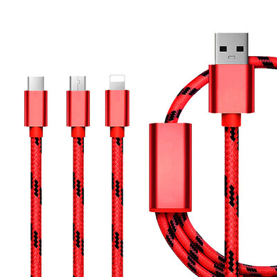 

2018 New Usb Data Charging Cable2a 3 In 1 Usb Charging Cable For IOSMicroType c