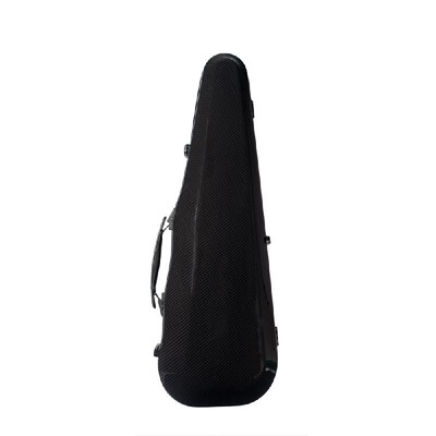 

44 Full Size Violin Hard Case Complex Carbon Fiber Material Built-in Hygrometer Black with Carry Handle Straps