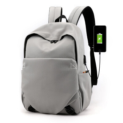 

Trendy casual backpack boys&girls neutral bag usb rechargeable backpack