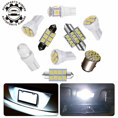

14pcs White LED Interior Package Kit T10 36mm Map Dome License 1157 Lights Bulbs