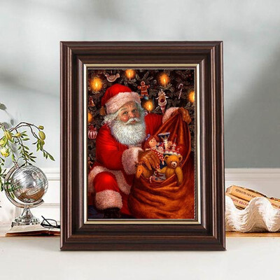 

100 5D DIY Diamond paintings Mosaic Wall Sticker Christmas santa claus present Suitable for Home Puzzle birthday wedding Decor