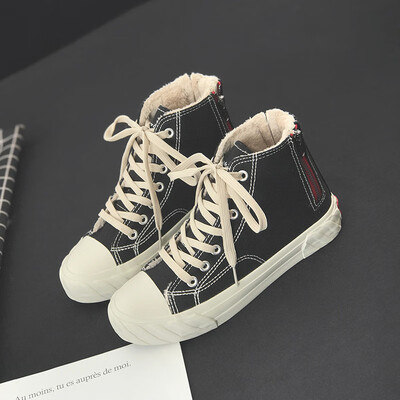 

High-top canvas shoes womens new 2019 autumn Gao Bang womens board shoes ulzzang tide Korean version of Joker student tide shoes