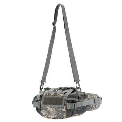

Lixada Men Nylon Portable Versatile Tactical Pack Waist Shoulder Pack for Camping Hiking Outdoor