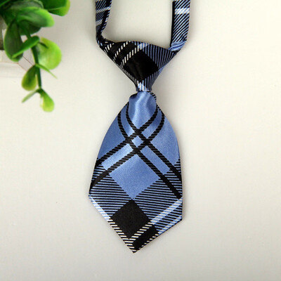 

Small Dog Cat Pet Stripe Bow Tie Neck Tie White Collar