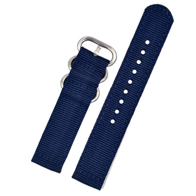 

Gobestart 22MM Military Nylon Wrist Band Strap For Watch Stainless Steel Buckle