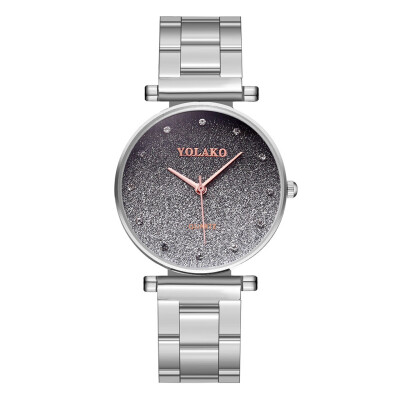 

Women Watches Gradient Frosting Dial Ladies Quartz Wristwatch Business Alloy Strap Casual Clock Dress Gift Relogio Feminino