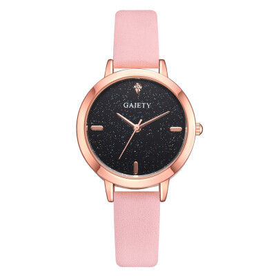 

GAIETY brand watch wish hot womens casual temperament rose gold frame fashion star watch