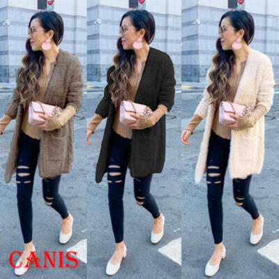 

Women Fashion Windbreaker Outwear Cardigan Long Jacket Trench Coat Plus Size