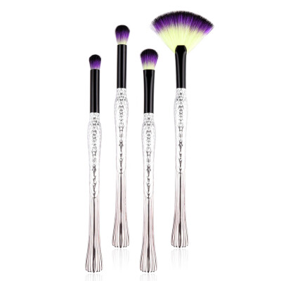 

〖Follure〗4Pcs Pro Makeup Brushes Set Foundation Powder Eyeshadow Eyeliner Lip Brush Tool