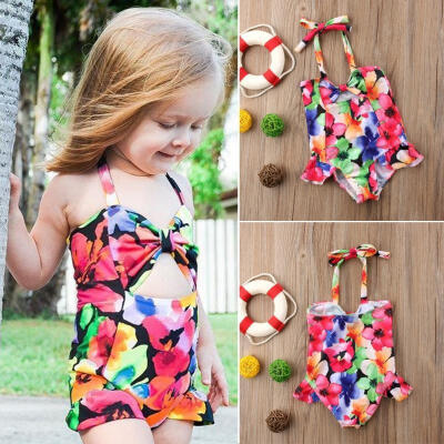 

Toddler Kids Baby Girls Floral Bikini Swimwear Swimsuit Bathing Suit Beachwear